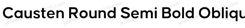 Causten Round Semi Bold Oblique字体转换